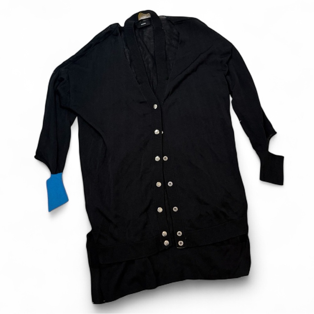 Diesel Black Knit Cardigan Tunic
